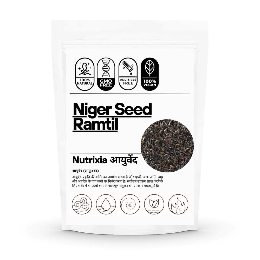 Nutrixia Food Niger Seed//Ramtil/Guizotia Abyssinica (250 Gms)