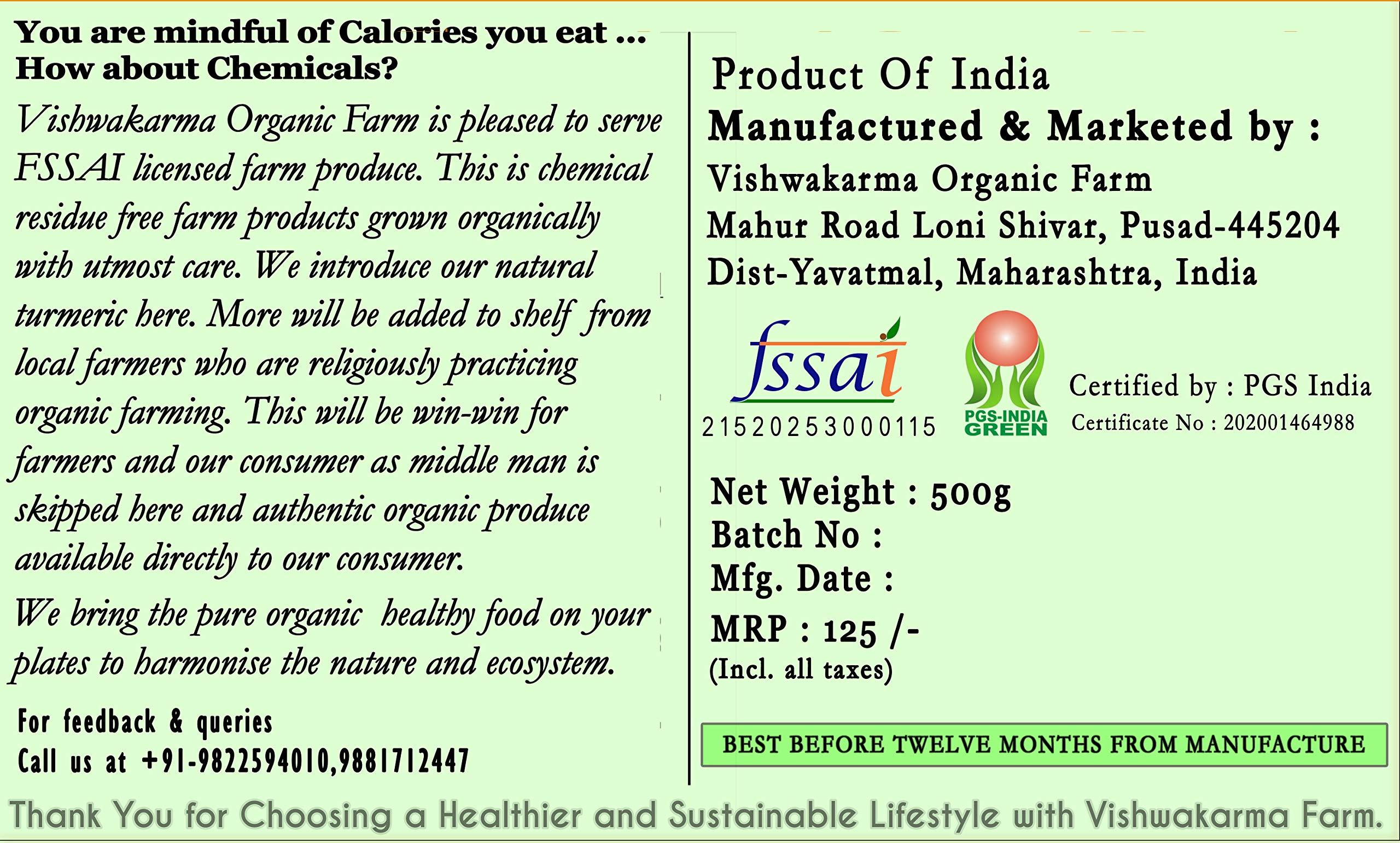 Vishwakarma Organic Farm Natural Turmeric Powder