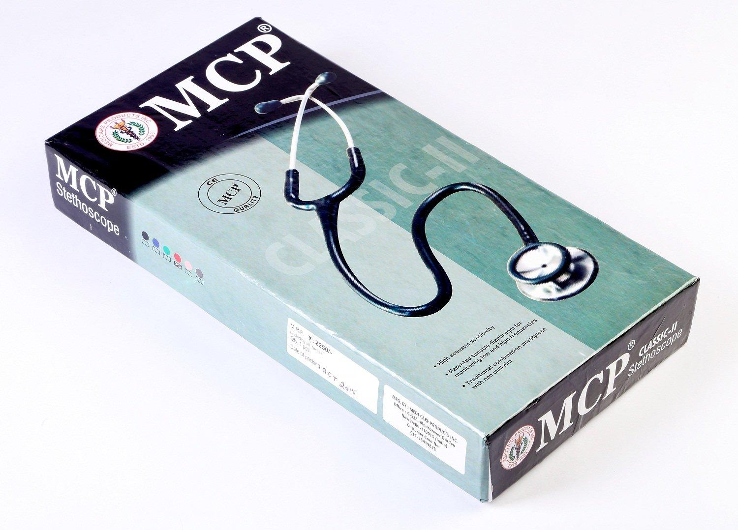 MCP MCP Classic SS Stethoscope Adult Stainless Steel Black (Grey)
