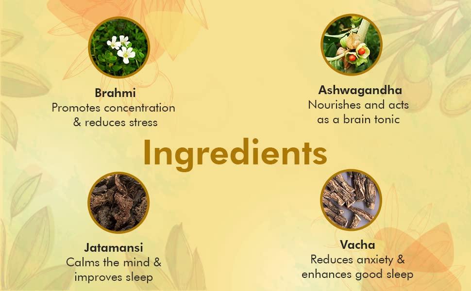 Charak Charak Pharma Sumenta Tablet With Tagar and Jatamansi for Natural Care in Stress and Anxiety (Pack of 6)