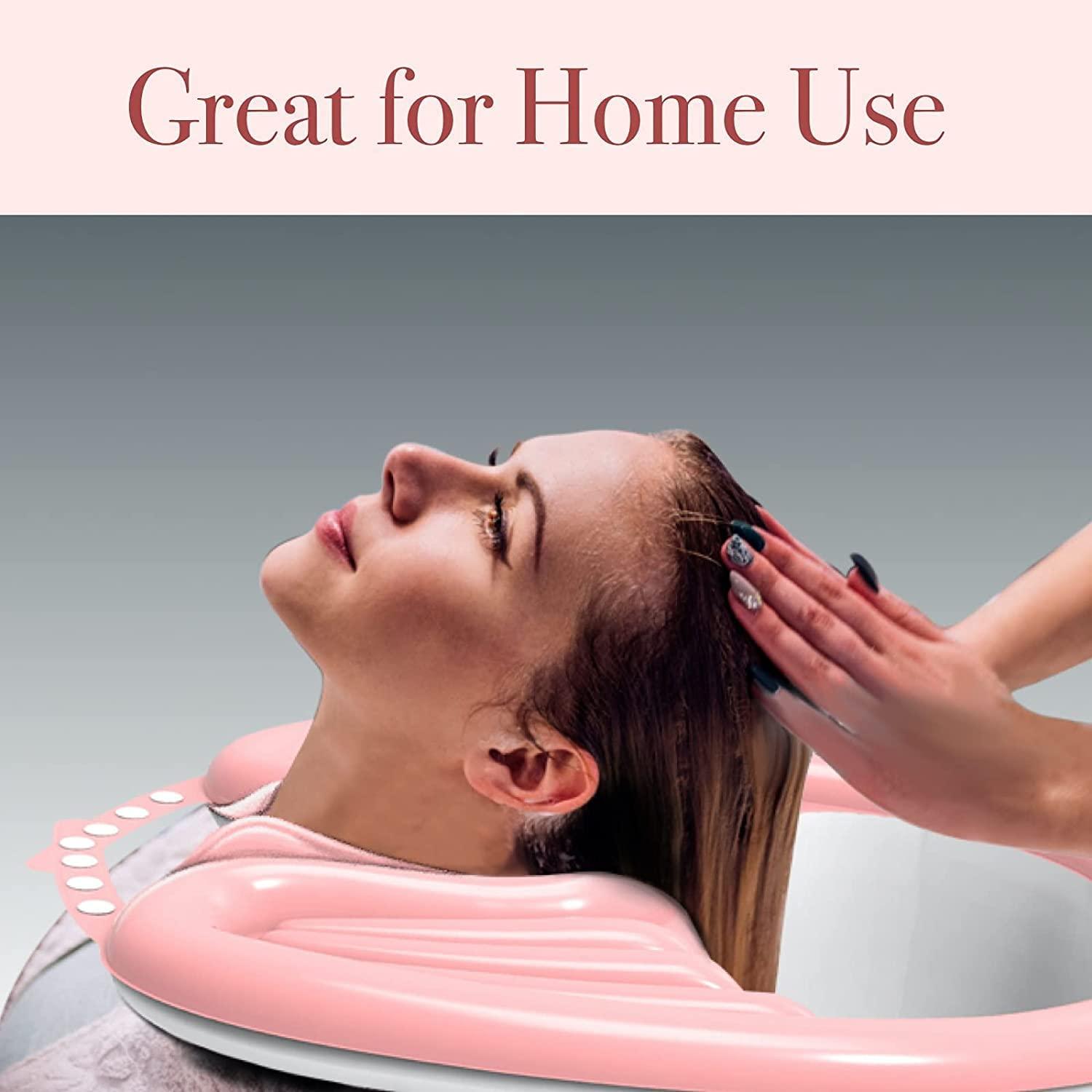 Ostin Ostin Home Shampoo Basin and Trays, Hair Washing Tray-Medical Shampoo Basin with Drain Wash Tube for The Disabled, Pregnant Women, Wash While in Wheelchair Or Chair