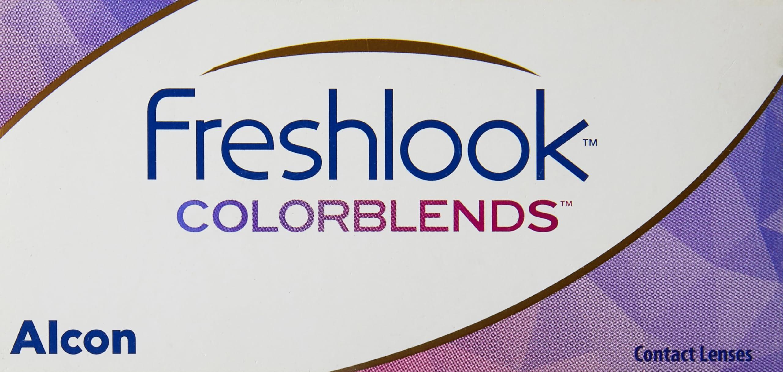 ALCON Freshlook Colorblends Contact Lens with Lens Case & Solution - 2 Pieces (-7,Honey)