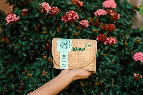 Green Wings Fly High Green Wings Sanitary Napkins Medium 12 Pads