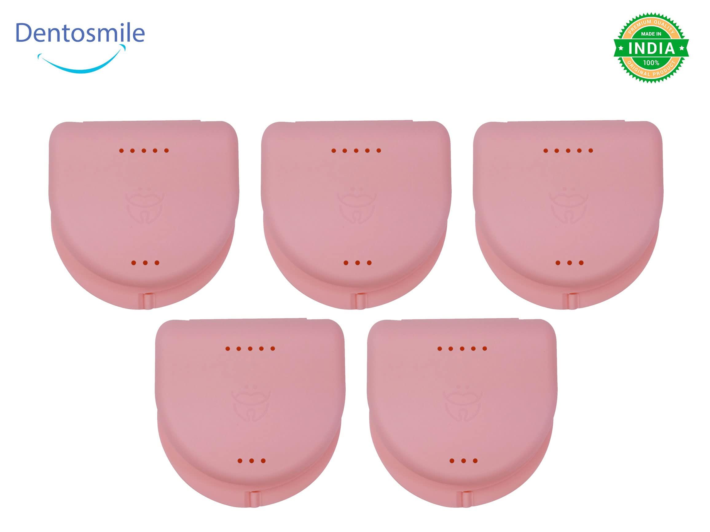 Dentosmile Dentosmile Dental Orthodontic Retainer/Aligner Case/Box/Mouth Guard and Denture Storage in Pink Colour (3)