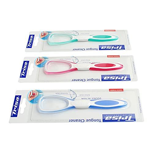 TRISA Trisa Tongue Cleaner Double Action (Assorted Color)