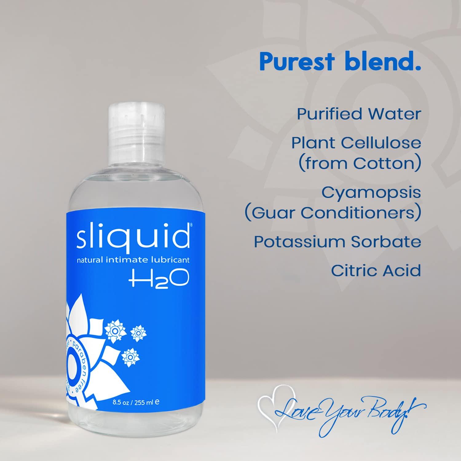 Sliquid Sliquid H20 Intimate Lube Glycerine and Paraben Free Bottle, 8.5 oz/251 ml
