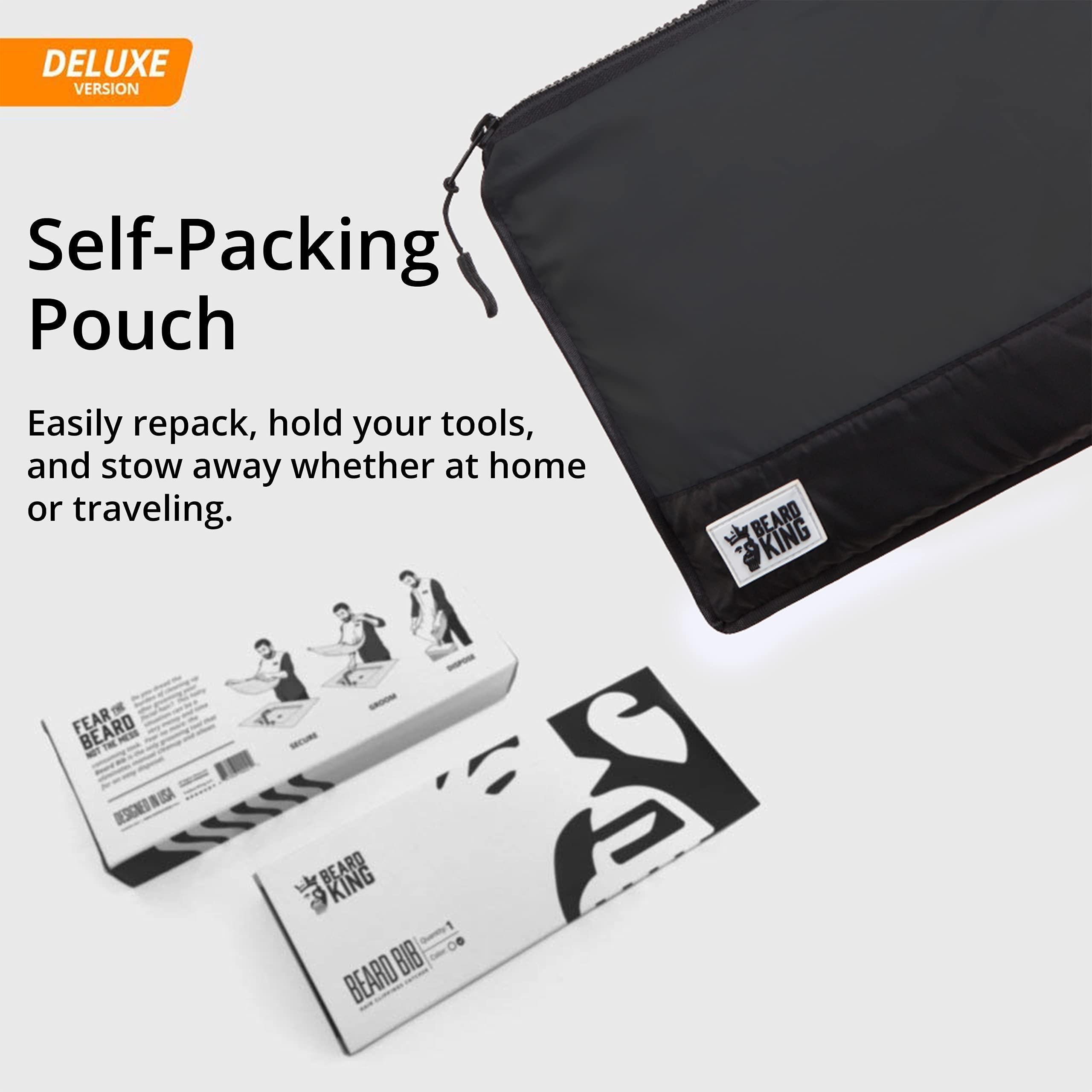 BEARD KING BEARD KING Hair Clippings and Beard Catcher Bib (Black)