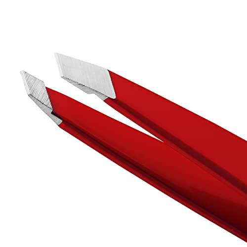 Tweezerman Tweezerman Stainless Steel Slant Tweezer, Signature Red