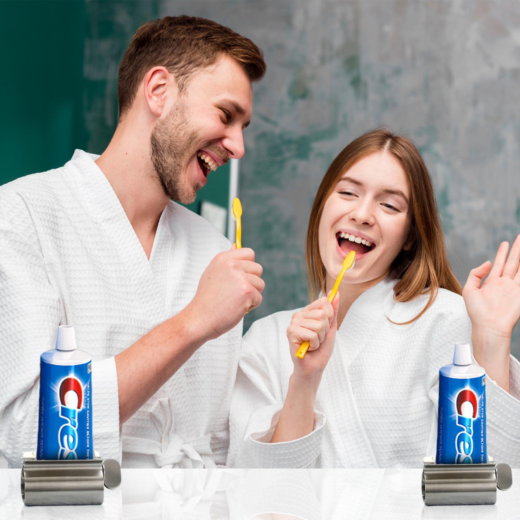 Smart House Inc Smart House Inc Toothpaste Squeezer Tube Roller - Set of 2 Stainless Steel Tube Squeezer Rollers, Saves Toothpaste, Creams, Puts An End To Waste (Stainless Steel)