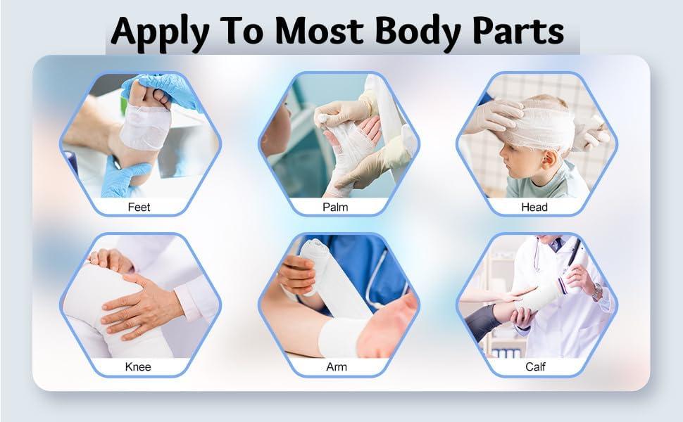 KRABER PRODUCTS KRABER PRODUCTS Pm Gauze Roll Non Sterile Roller Bandage 5 Cm X 4 Mtr Pack Of 12 Rolls(5 Cm X 4 Mtr(12 Rolls)(4)