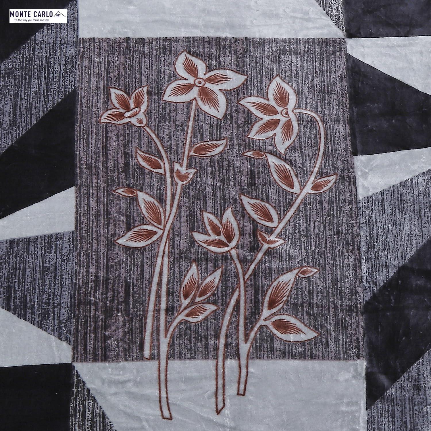 Monte Carlo Monte Carlo Impact (625 GSM) Luxury 1 Ply Single Bed Blanket for Mild Winter Size (1.60 m x 2.20 m) 2.2 KG