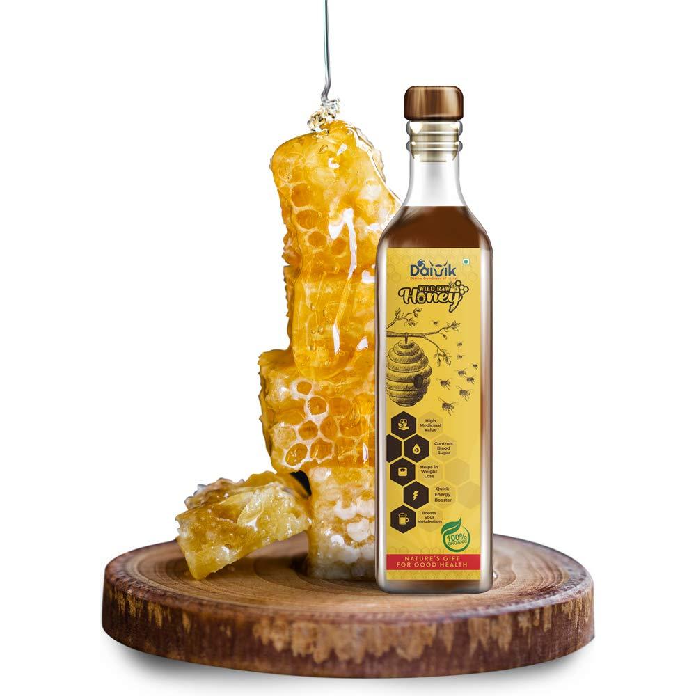 DAIVIK DAIVIK ORGANIC 100% PURE NATURAL WILD PONTAS HONEY/SHAHAD/PONDHU THEAN-375gm