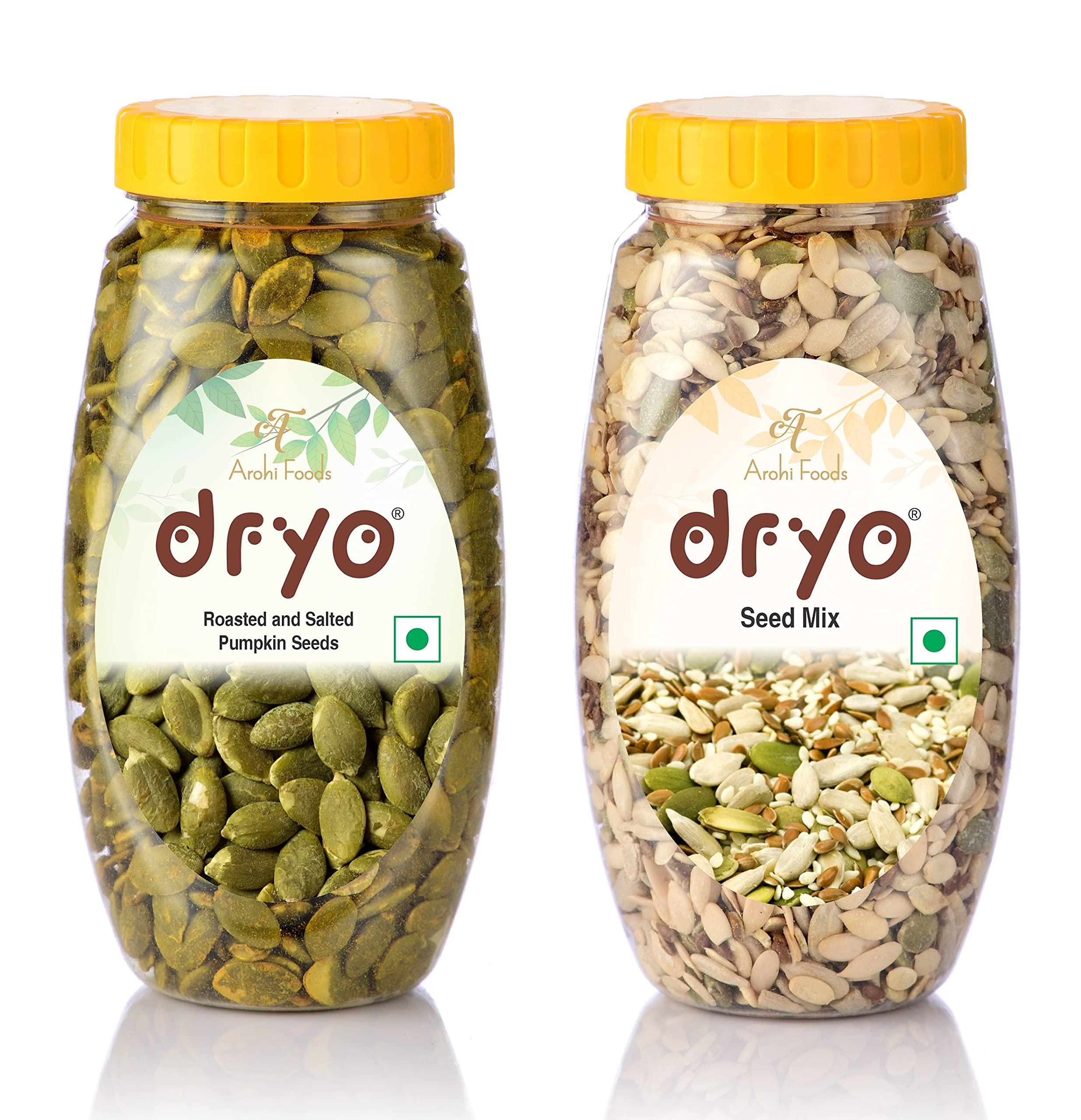 dryo Dryo Combo of Salted Pumpkin Seeds 230g & Seed Mix 250g