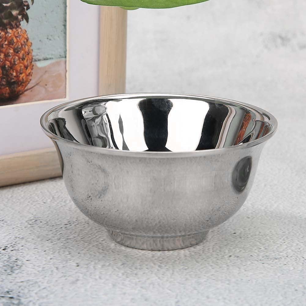 Seathkoa Shaving Brush Mug, Men Mug Stainless Steel Longer Service Life with Thick Material for Men(Shaving Bowl)