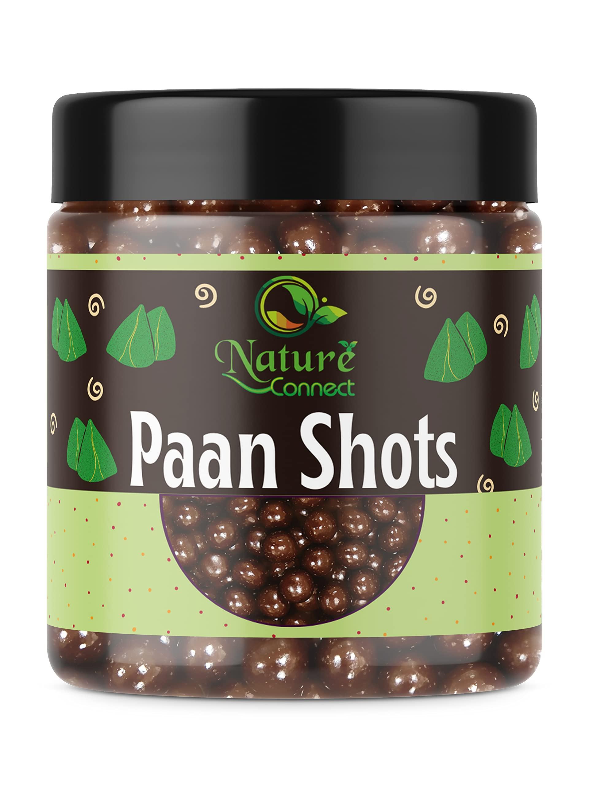 Nature Connect Nature Connect Paan Shots 300 gm (Instant Paan, Mouth Freshener, Mukhwas) Pan Flavor Candy | Paan Shots | Pan Laddu - Paan Candy [Jar Pack]