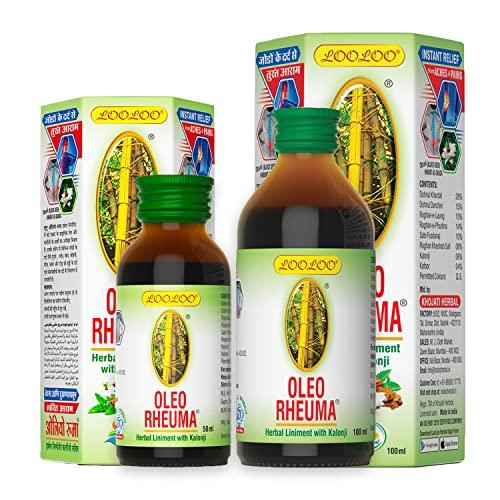 LOOLOO LooLoo Combo of 2 - Oleo Rheuma Herbal Liniment Oil - 100ml| Oleo Rheuma Herbal Liniment Oil - 50ml || Combo