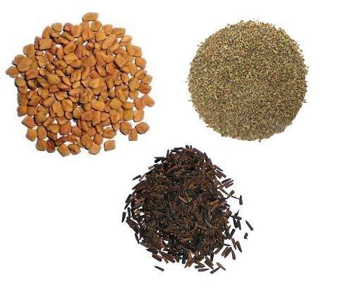 Pmw Pmw -Methi (250 G), Ajwain(100 G), Kali Jeeri(50 G) - Combo Pack of 400 Grams