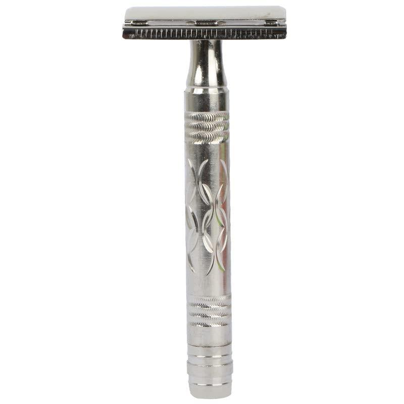 Ashoka Ashoka Men Double Edge Brass Safety Razor (Silver) - A558