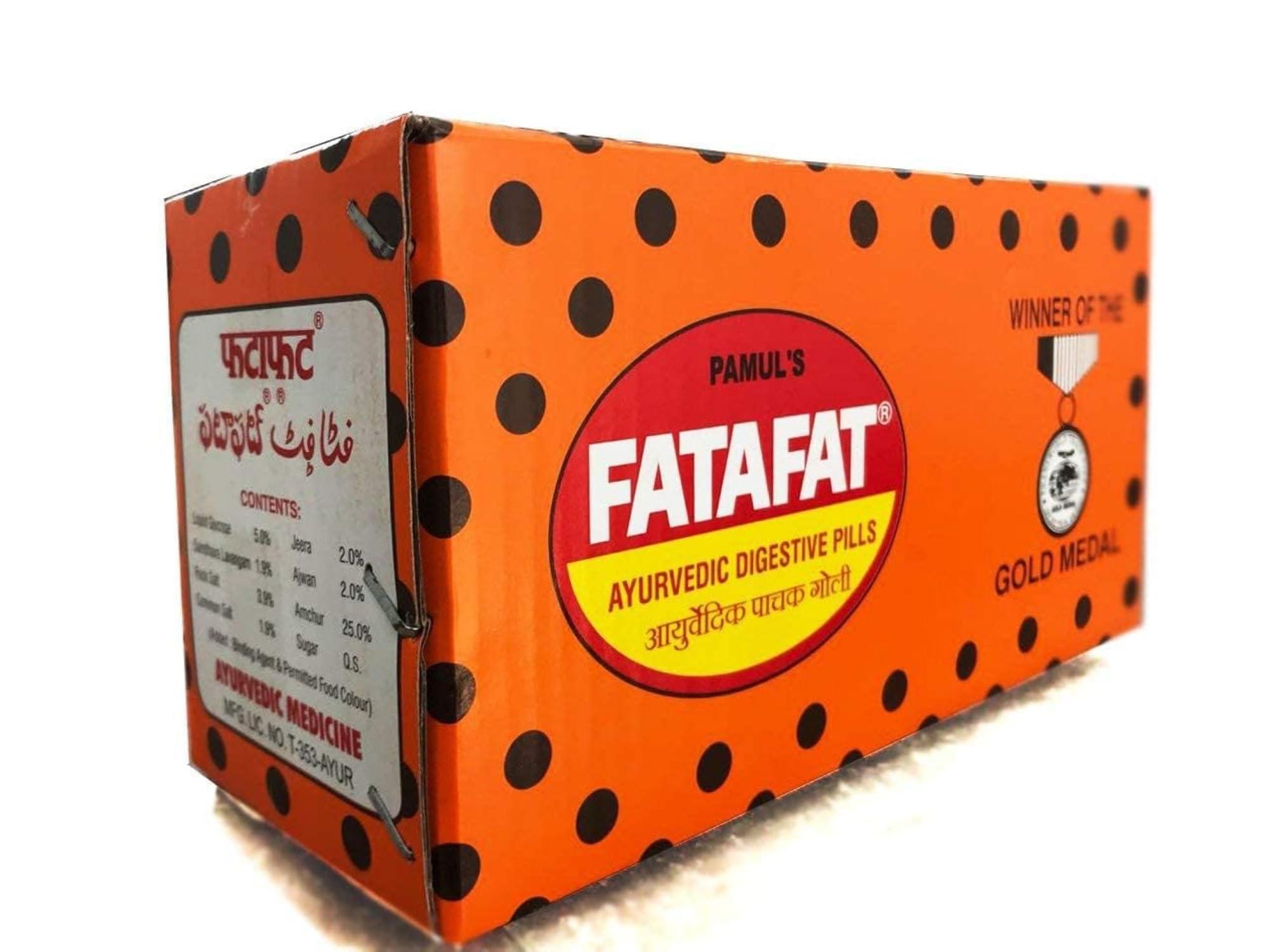 FATAFAT Pamuls Fatafat, Original Hyderabadi Fatafat Goli, Ayurvedic Digestive Pills (75Pouches X 12Gram) 5 Rs 75 Pouch