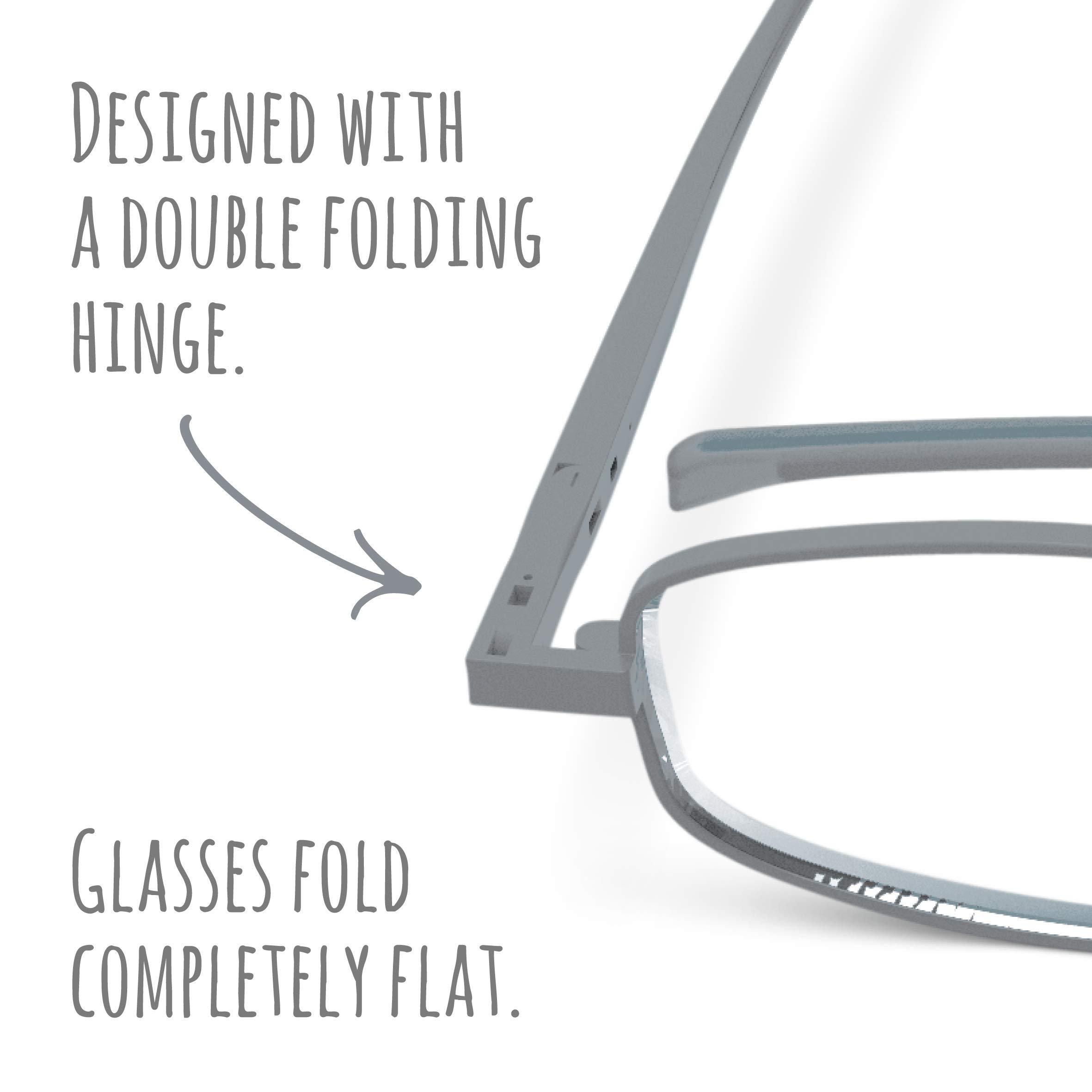 IF Compact Lenses Flat Folding-Reading Glasses Storm +1.0