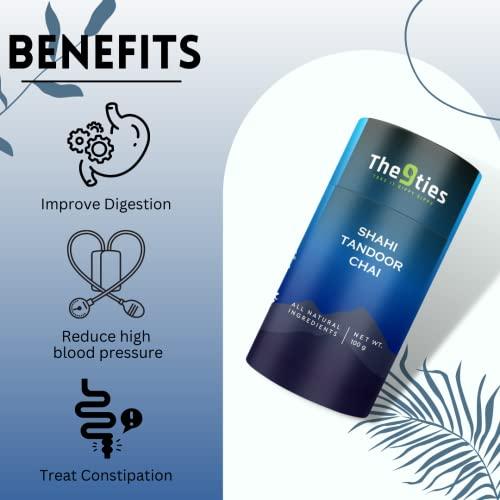 The9ties The9ties Shahi Tandoor Chai Garden Fresh CTC Black Tea Rich Flavour Dessert Tea Delicious & Healthy Tea With Natural Ingredients (100g)