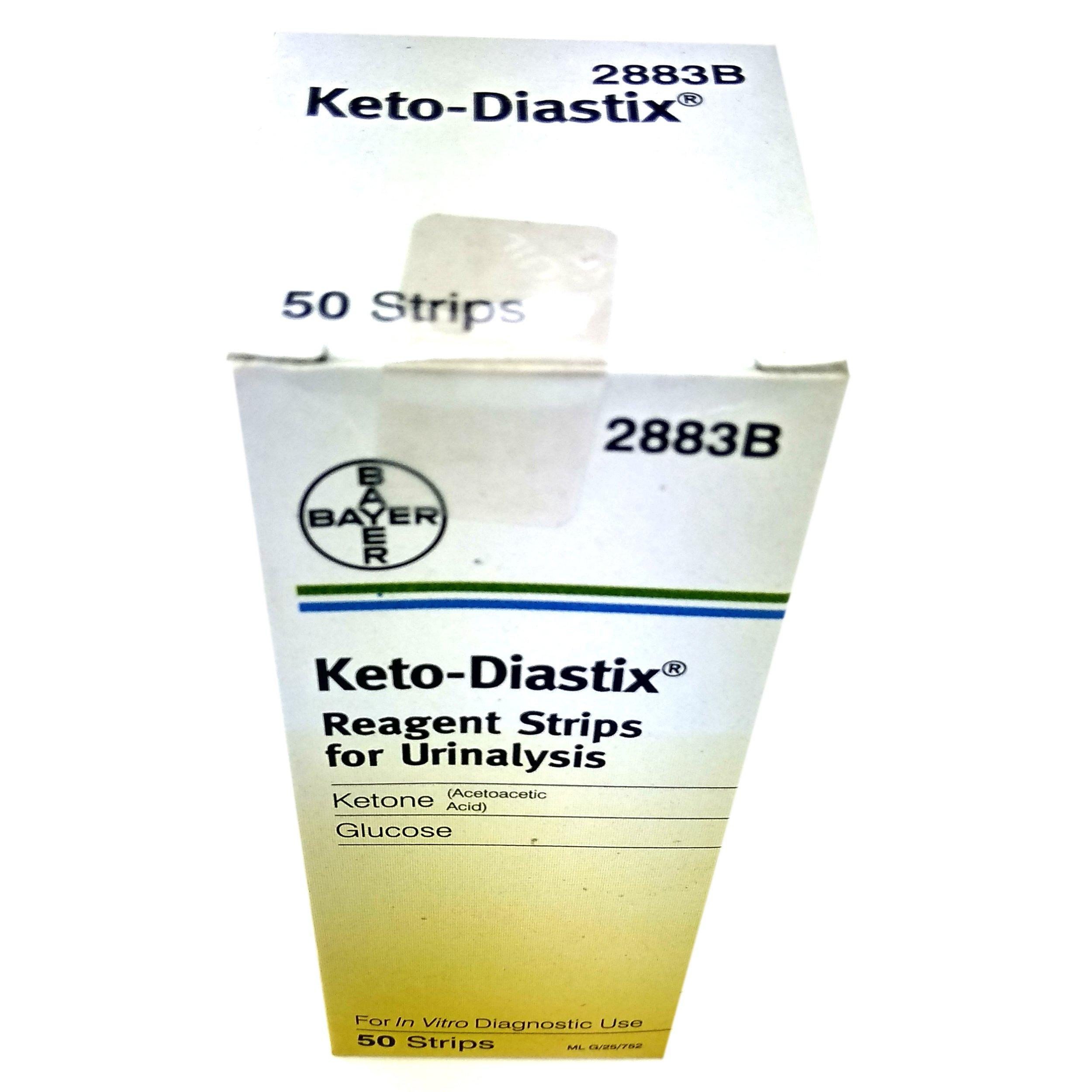 Bayer LUBEX Bayer Keto-Diastix Reagent Strips For Urinalysis, 50 Each (Pack Of 4)