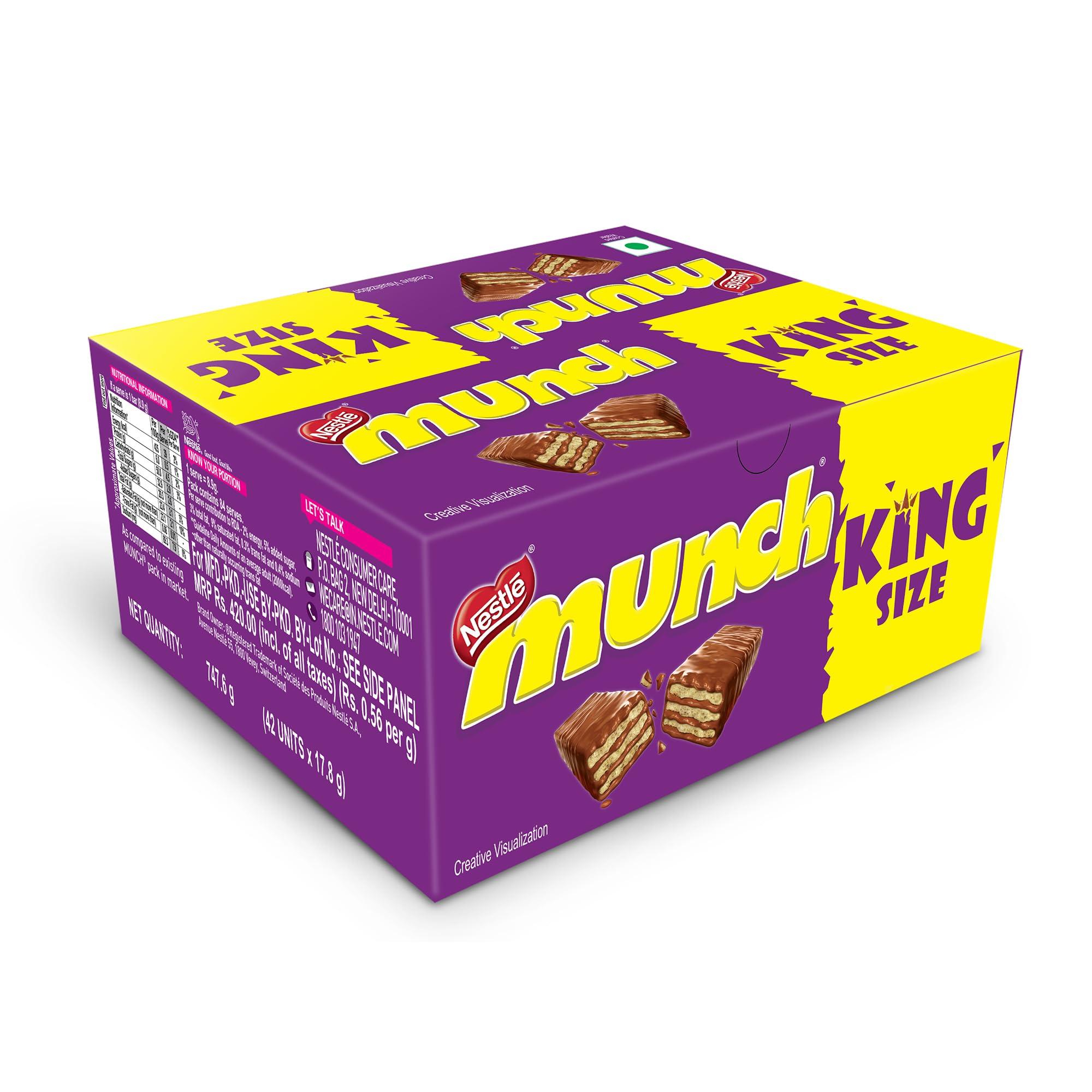 Munch Nestle Munch Maha Choco Taste,(42 units,18g) x 2, 1512g, Box