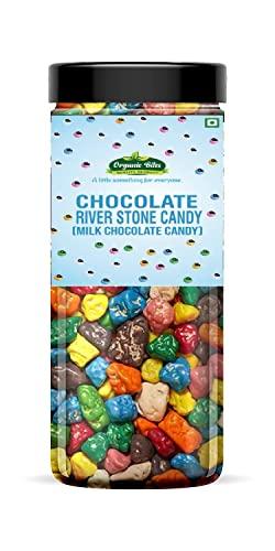 Organic Bites Organic Bites 100% Natural Stone Chocolate River Stone candy (Choco Rocks) Stone Candy -200 gm (Jar Pack)