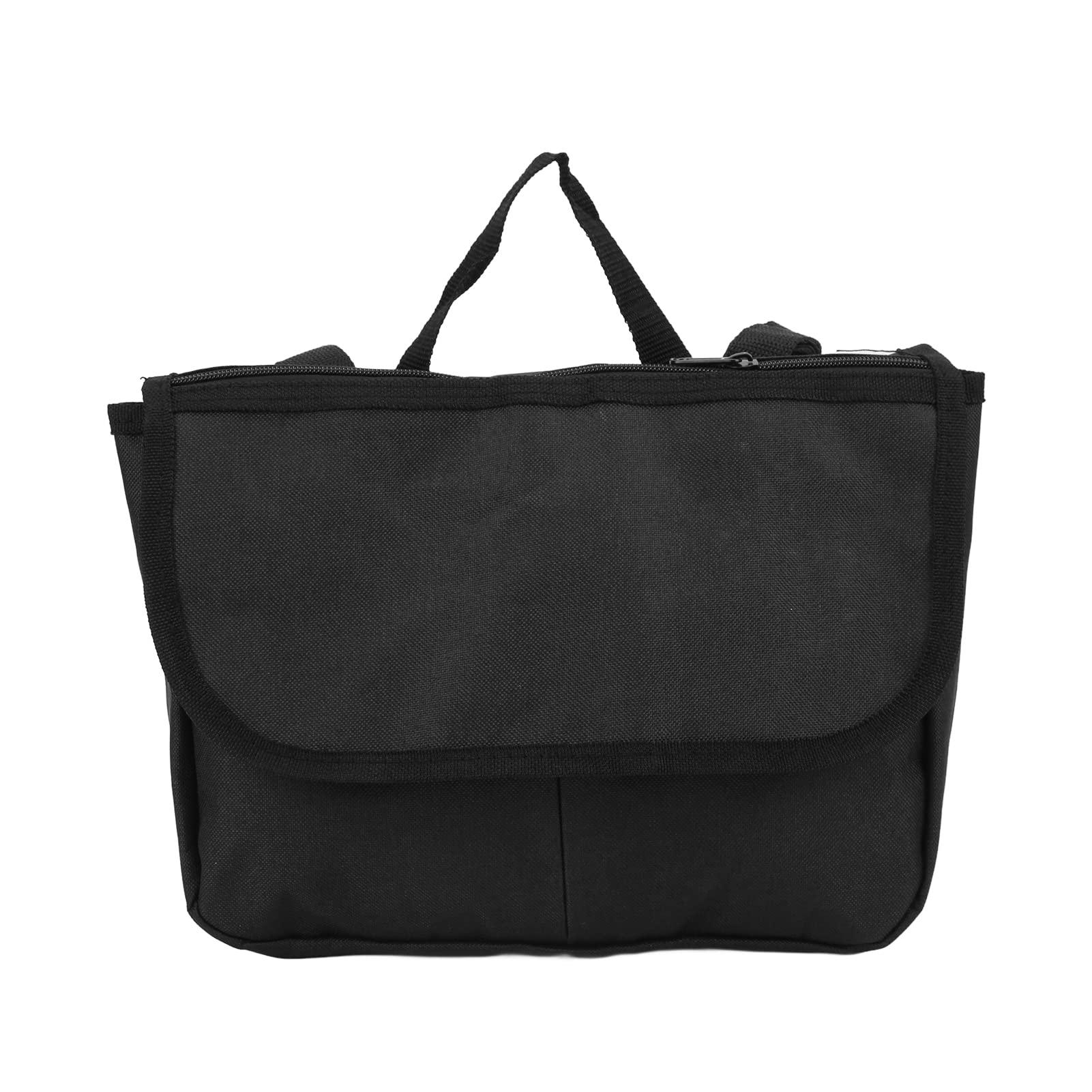 Luroze Walker Storage Bag, Strong Durable Waterproof Lightweight 600D Encrypted Polyester Fabric Scooter Walker Wheelchair Carry Case Black