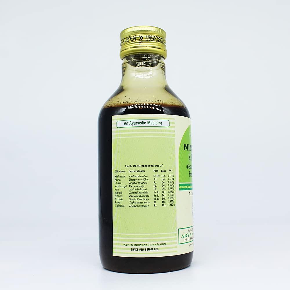Golden Oldie Herbs Nimbadi Kashayam - 200ML, (Pack Of 3), Of Arya Vaidya Sala Kottakkal
