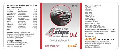 Longlivelives 4step oil | Ayurvedic pain Relief oil for knee and joint pain | Pack of 5