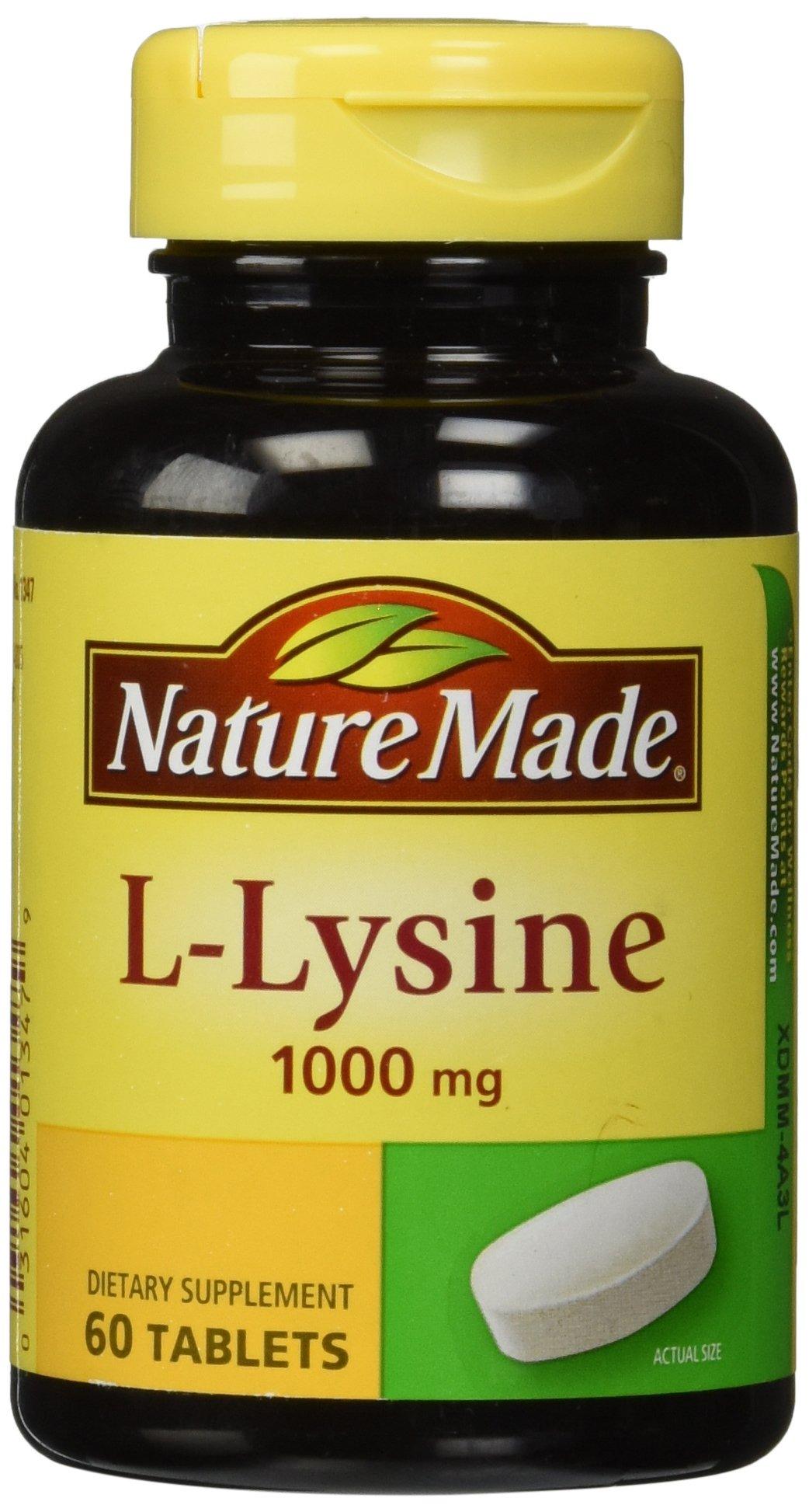 Nature Made Nature Made L-Lysine 1000 mg 60 Tablets