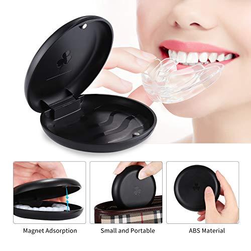 ZIZNBA 2 Pack Retainer Cases, Solid Orthodontic Retainer Cases-Black