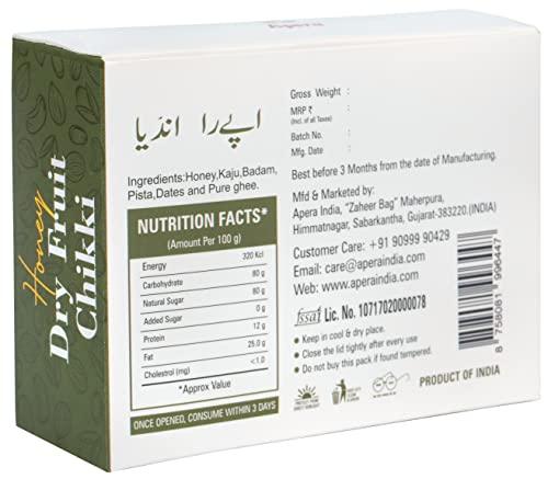 Apera Apera Honey Dry Fruits Chikki (no sugar added) made with honey (Buy 1 Get 1 Free)