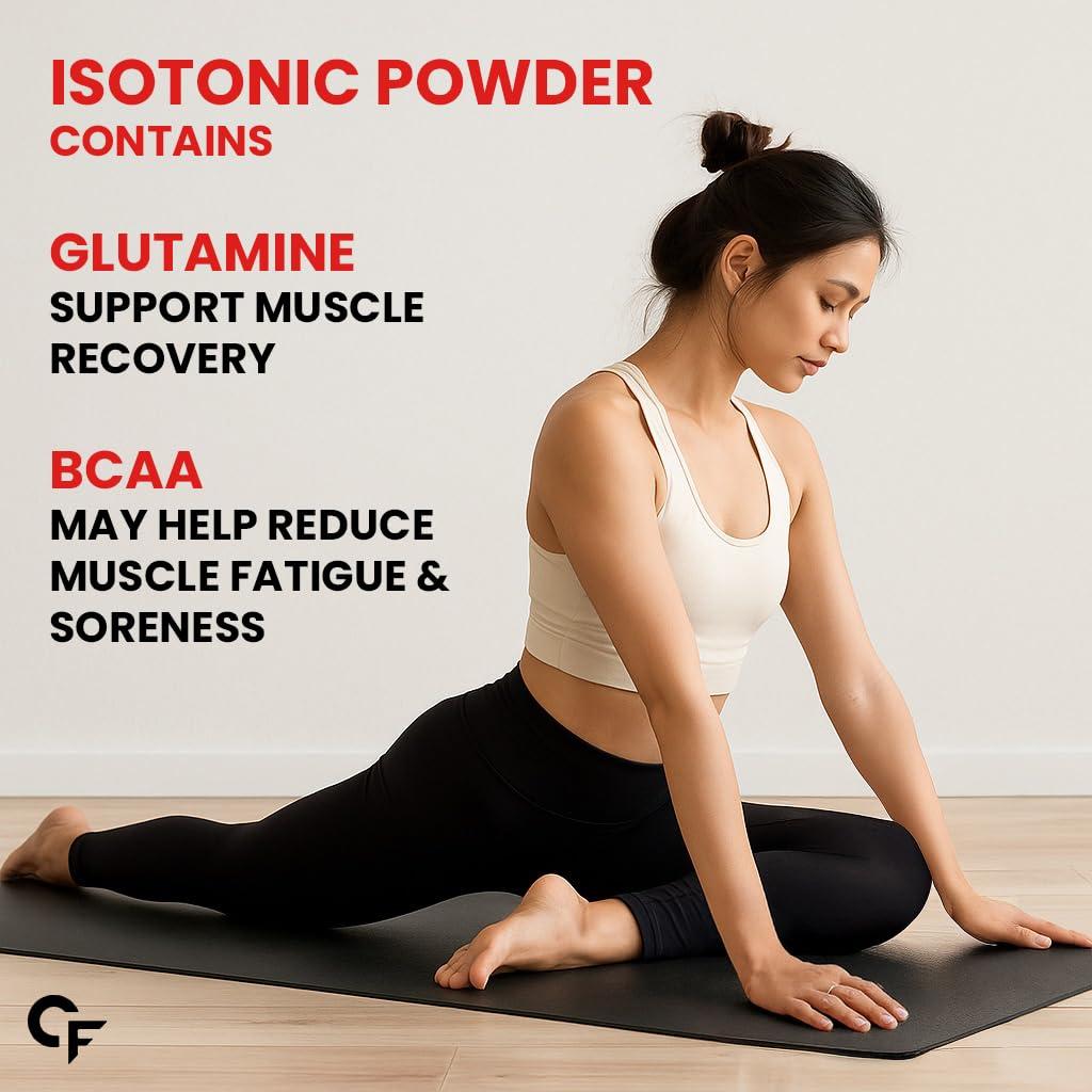 Carbamide Forte Carbamide Forte Isotonic Powder | Pre Workout Supplement For Men And Women| Instant Energy Drink for PreWorkout | Electrolytes Powder with added BCAA & L Glutamine - Litchi Flavour - 500g (Pack of 1)