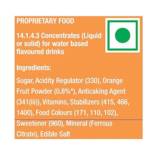 Tang Tang Instant Drink Mix - Orange, 500 g - Pack of 2 with 4 Popsicle moulds