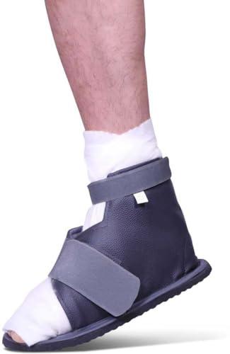 VK SURGICAL VK SURGICAL Cast Shoe Foot & Ankle Support Medical Surgical Shoe for Firmness & Prevents Wear & Tear of the Cast Cover, Plaster Covering Shoe (Universal for left and right Feet) Grey (SIZE-L)
