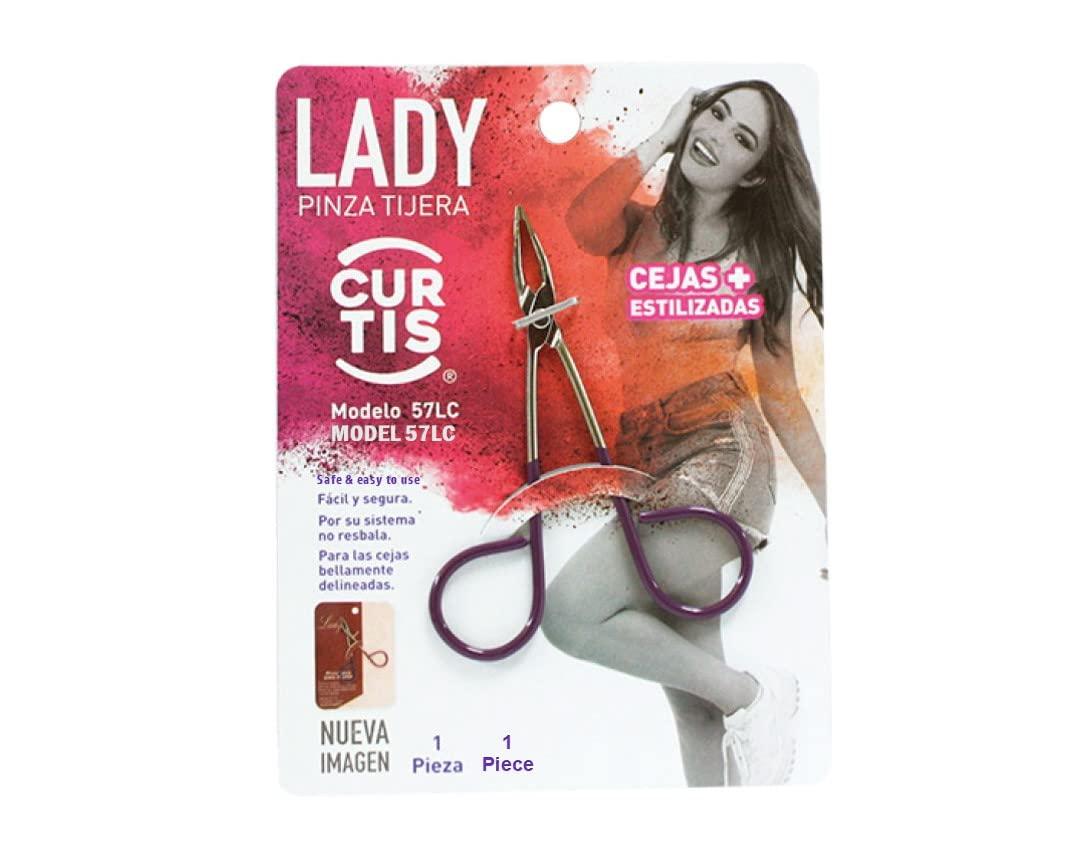 Curtis Best PROFESSIONAL Scissor TWEEZERS Great PRECISION for Facial Hair,Ingrown Hair,Fine Hair, Blackhead. PORTABLE, Silver & Purple Men/Women with EASY SCISSOR HANDLE Expert Tools Made in MEXICO (UPDATED