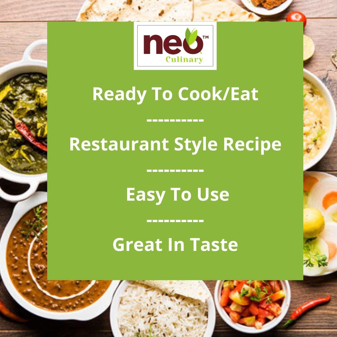 Neo Neo Yellow Gravy 1 Kg l Restaurant Style, Master Chef Choice Gravy I Concentrate - Add water to make Up to 2 kg of Gravy I Ready To Cook & Eat l Use as base for Paneer Zafrani, Aloo Mutter, Navrattan Korma, Shahi Paneer, Mutter Paneer, Chicken Cashew