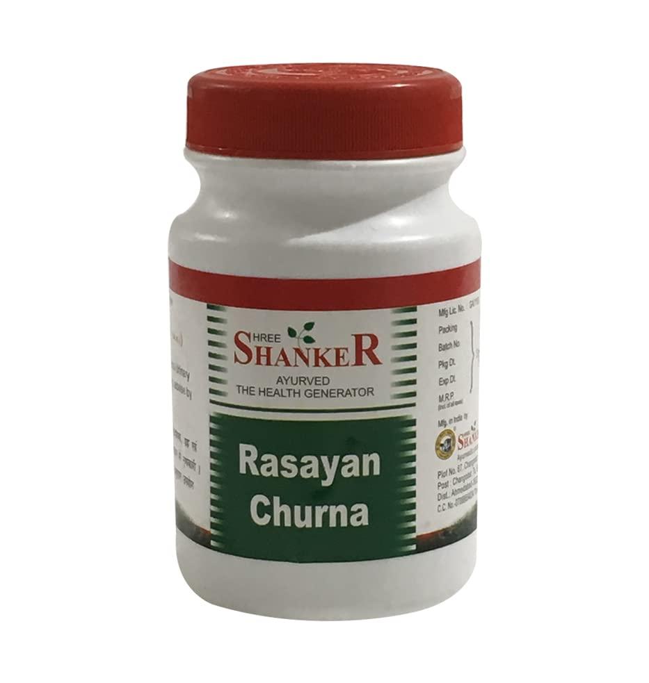 Shree Shanker Shree Shanker Organic Rasayan Churna (Amrutadi Churna) Help for increase immunity power | Pack of 3 | Each of 100gm.