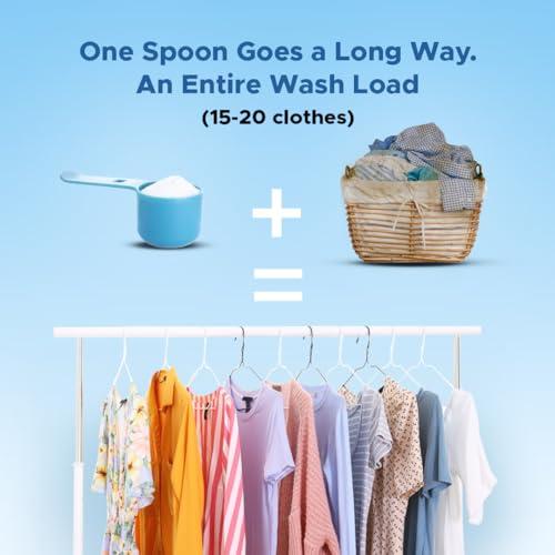 ETHIEK Ethiek Concentrated Detergent Powder (400g) & Fabric Conditioner (0.5L), Natural & Organic Detergent with 3X Power for Tough Stains and After Wash Fabric Softener, For Top & Front Load Machine - Combo