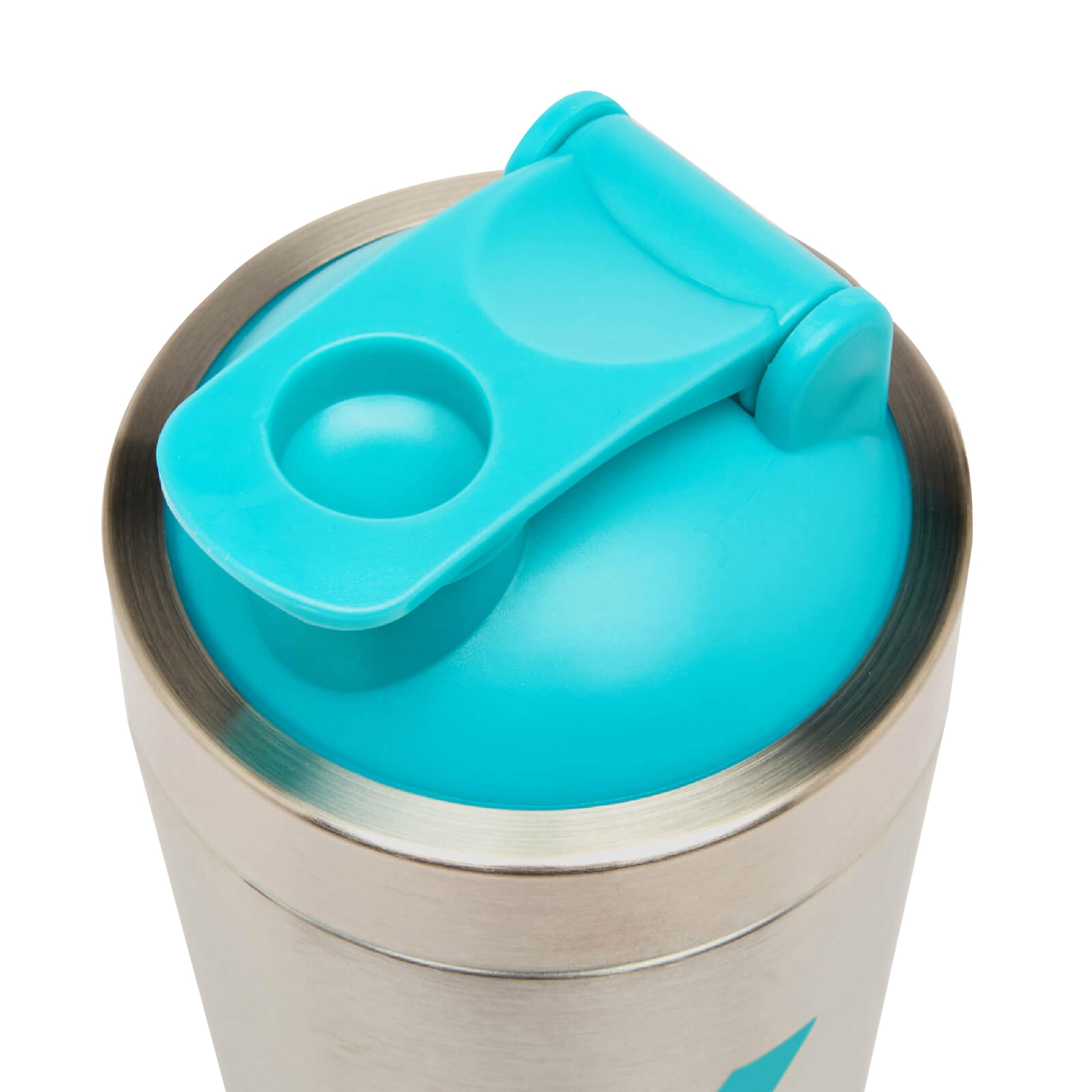 Myprotein Myprotein Metal Shaker Stainless Steel Bottles For Gym (Silver-Blue)-100% Leakproof Guarantee, Ideal For Protein, Pre Workout, Bcaas & Water Bpa Free 750 ML