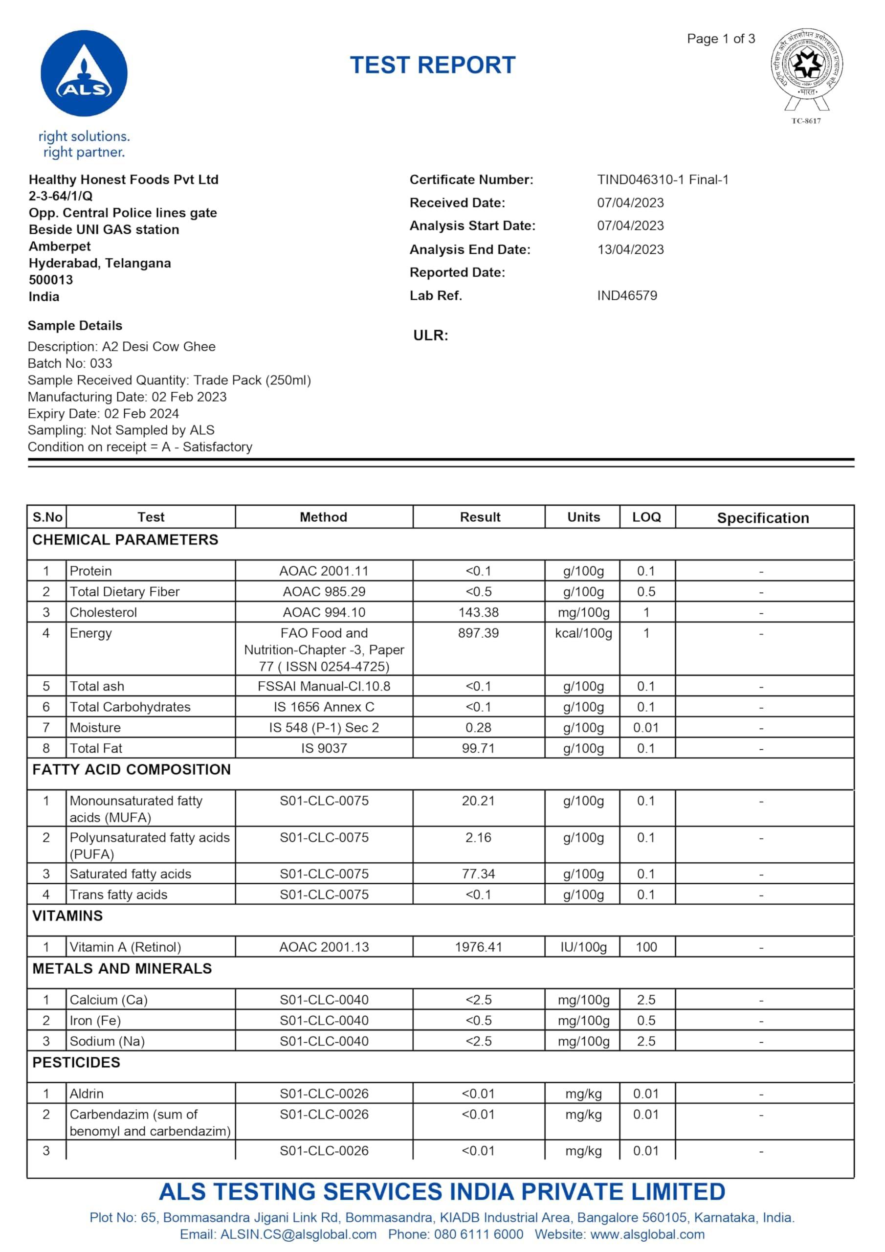 JIVIKA NATURALS Jivika Premium A2 Gir Cow Ghee 500ml | A2 Milk Tested | Vedic Bilona Method | Lab Tested | Pure Desi Cow Ghee | Hand Churned Two-way Direction | Churned from Curd | Pure Ghee | Danedar | Glass Jar