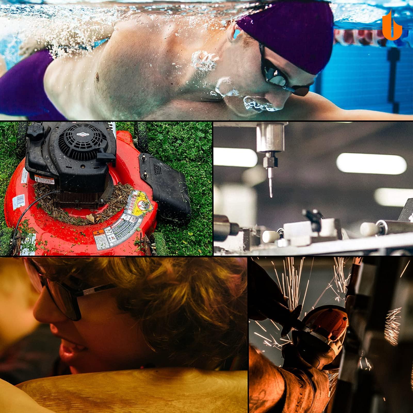 Urbanstrive Urbanstrive Ultra Soft Foam Earplugs 33dB Highest NRR, Comfortable Ear Plugs for Sleeping, Snoring, Travel, Concerts, Studying, Loud Noise, Work, Blue, 10 Pair