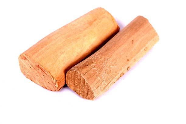 RDK RDK Sandalwood Sticks Scented Processed Natural Chandan Wood Lakdi for Pooja Tilak Havan & Beauty (20-30 Grams) Pack of 2