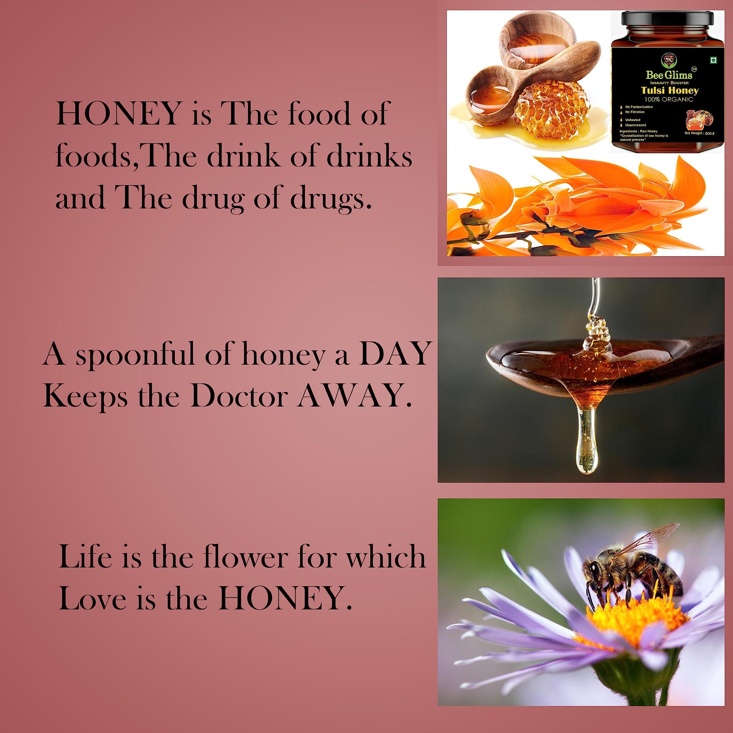 BEEGLIMS BEEGLIMS Unprocessed, Unheated Pure Honey (500 gm, Yellow)