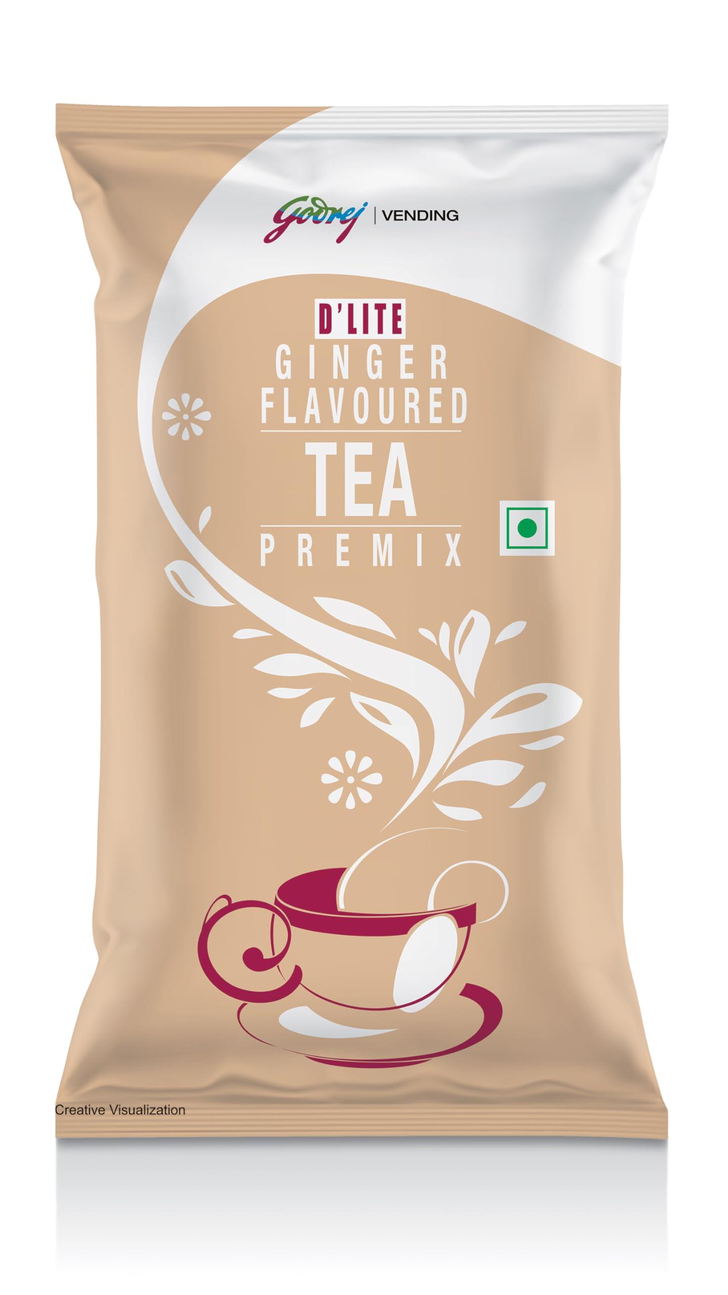 GODREJ VENDING Godrej Vending Ginger D\'lite Instant Tea Premix Easy to Use 3 in 1 Tea - Piping Hot Tea Suitable for Vending Machine - 1 kg