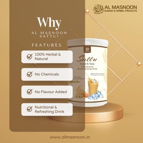 AL MASNOON AL MASNOON Sweet Sattu with Barley, Almond & Cardamom/A Nutritional & Delicious Energy Drink 250g(pack of 1)