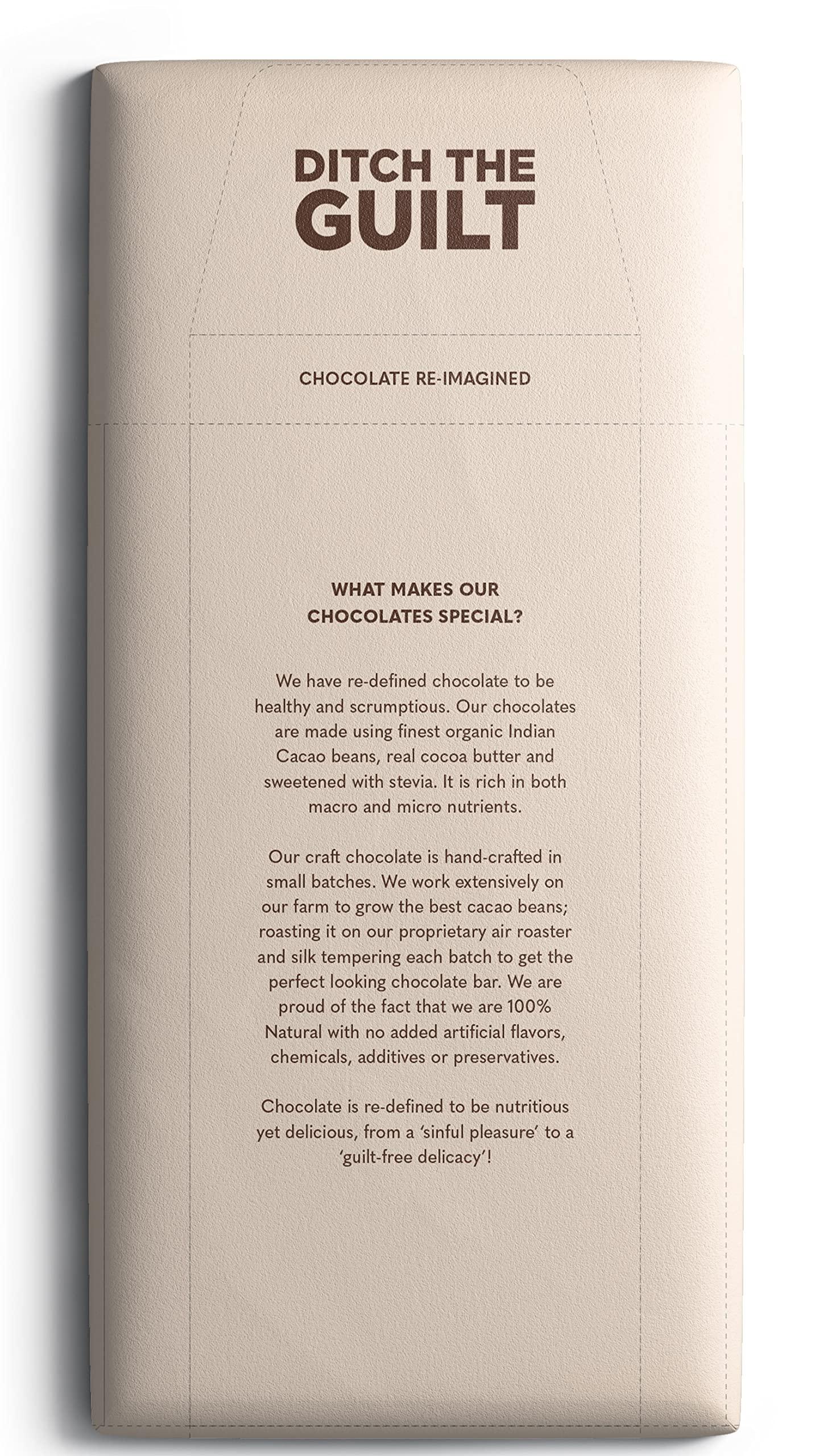 Nepenthe Coffee and Chocolates Nepenthe Coffee and Chocolates Ditch The Guilt - 60% Cacao Minis - Sugar Free Vegan Dark Chocolate - Stevia Sweetened - Granola & Oats, Smoothies - Milk Shakes & Protein Shakes 200G
