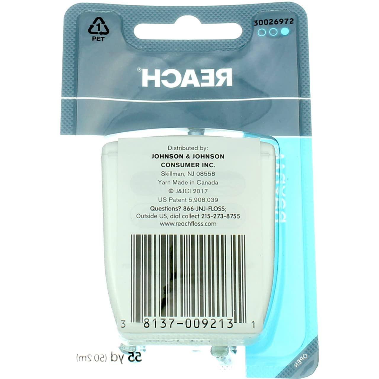 Reach REACH Unflavored Waxed Dental Floss, 55 yds (Pack of 4)